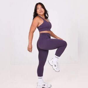 ALOWA SET Sport bra/Leggings grape 🍇 color size Small